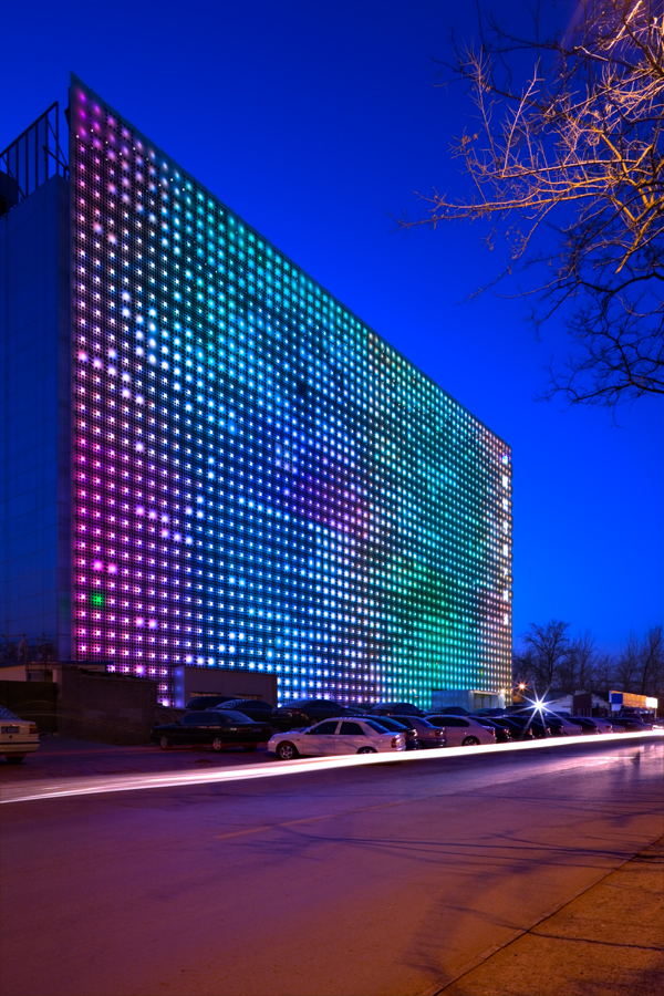 GreenPix: Zero Energy Media Wall