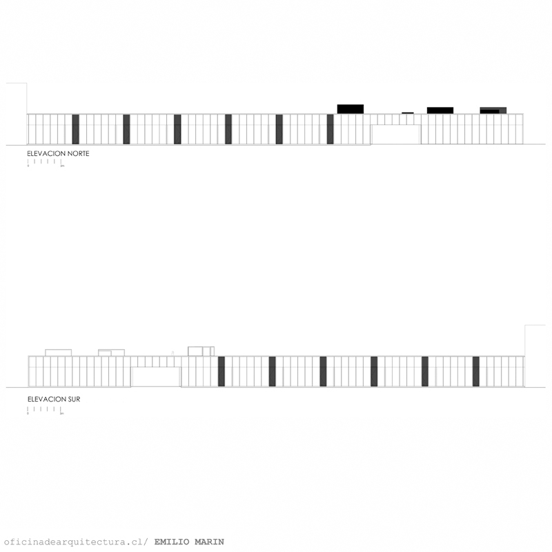 elevacion-norte-sur north & south elevations