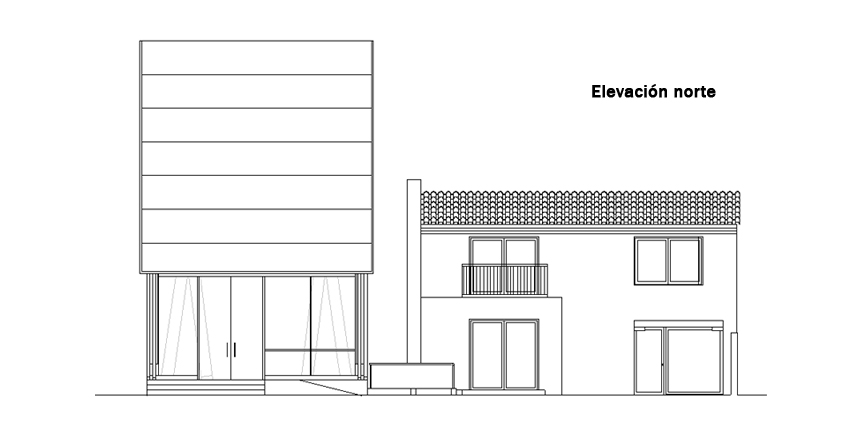 elevacion-norte north elevation