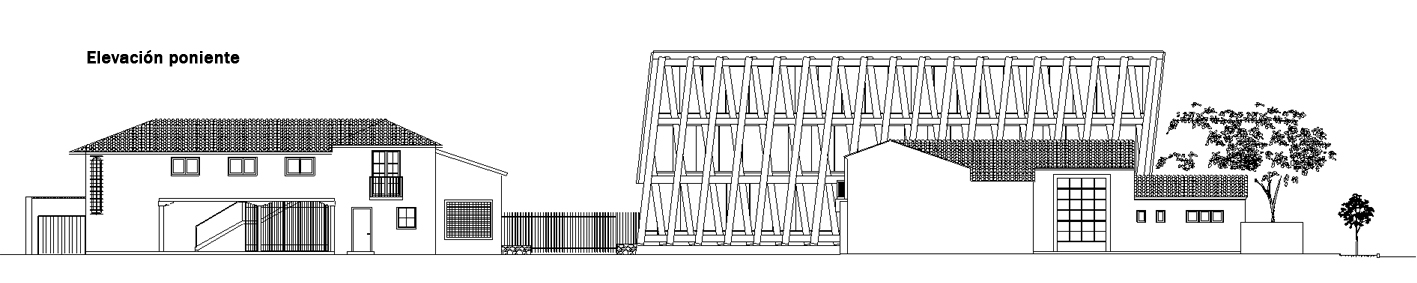 elevacion-poniente west elevation