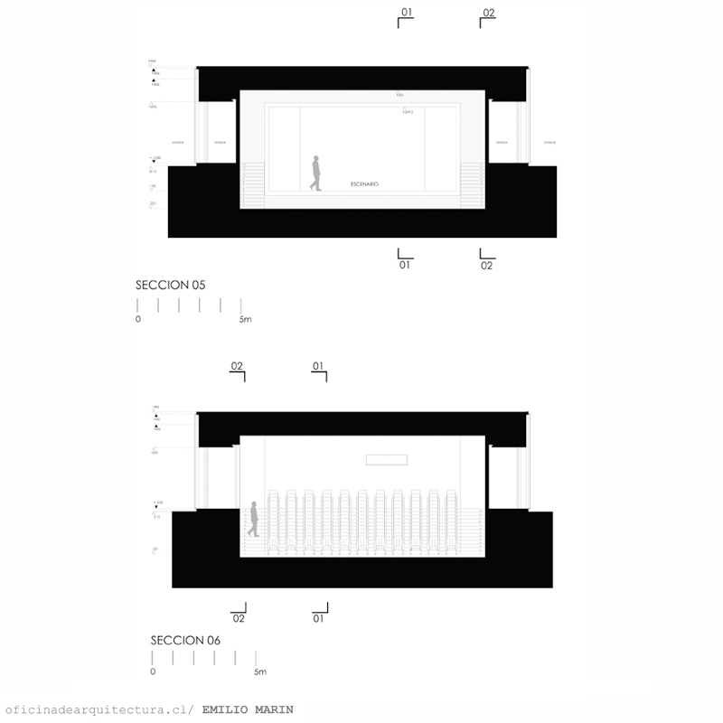Building renovation and auditorium addition, School of Fine Arts, Universidad de Chile / Emilio Marin + Albert Tidy