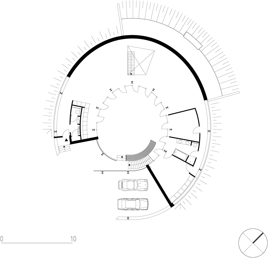 N:Cad�014�014-wt�3038 Woonhuis Meindersma Model (1) ground floor plan