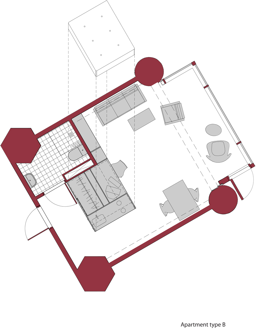 Type B apartment type B plan