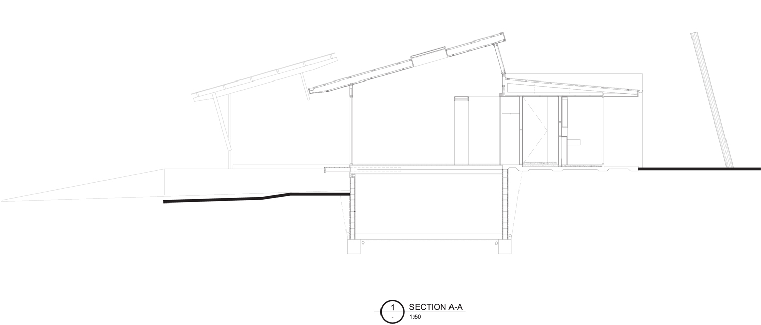 S:2345 - TOBIN WINERY RESIDENCEB02-ARCHITECTURALB02.1000-Auto section A