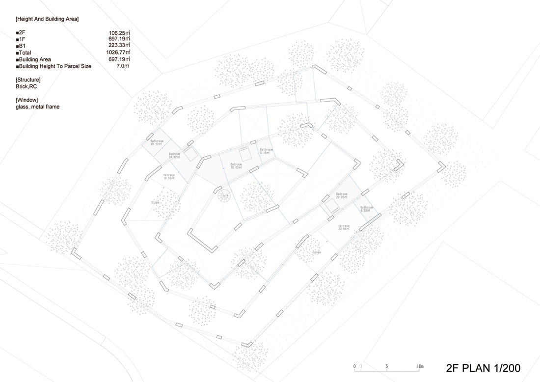 ?????-?023 Sou Fujimoto 01 fin second floor plan