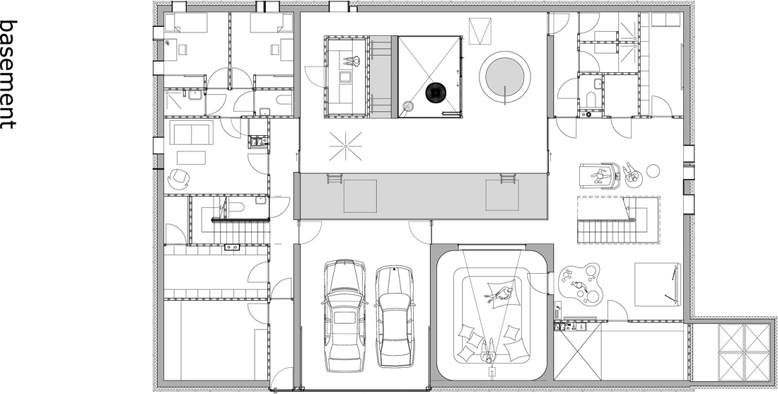 M:Ordos 100publicationnaked for publikation 20080827 Model (1 basement plan