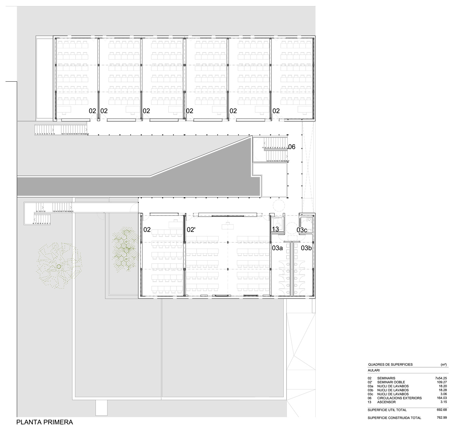 N:PROJECTESUPF-RAMON TURROEXECUTIUPUBLICARUPF-EXE-PLANTES.d second floor plan