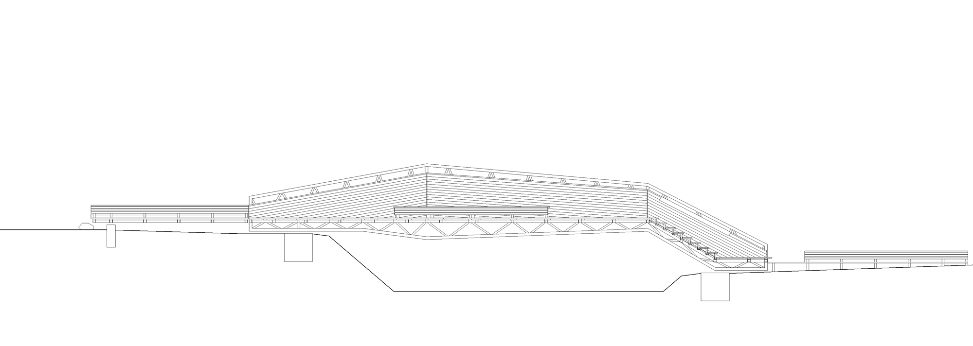 Lillefjord Rest area & footbridge / Pushak