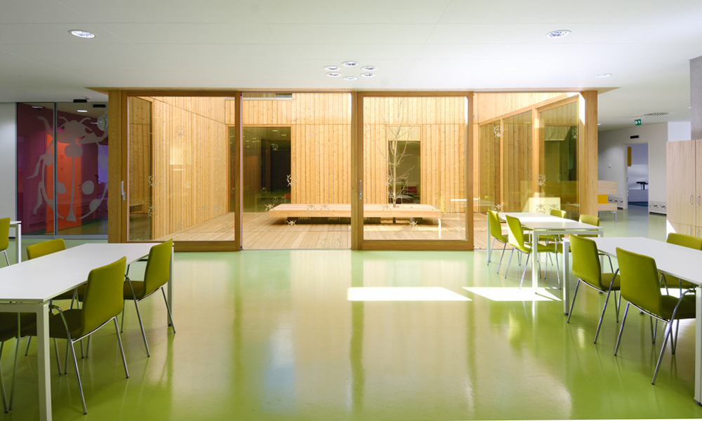 Children’s department and Work therapy / dans arhitekti