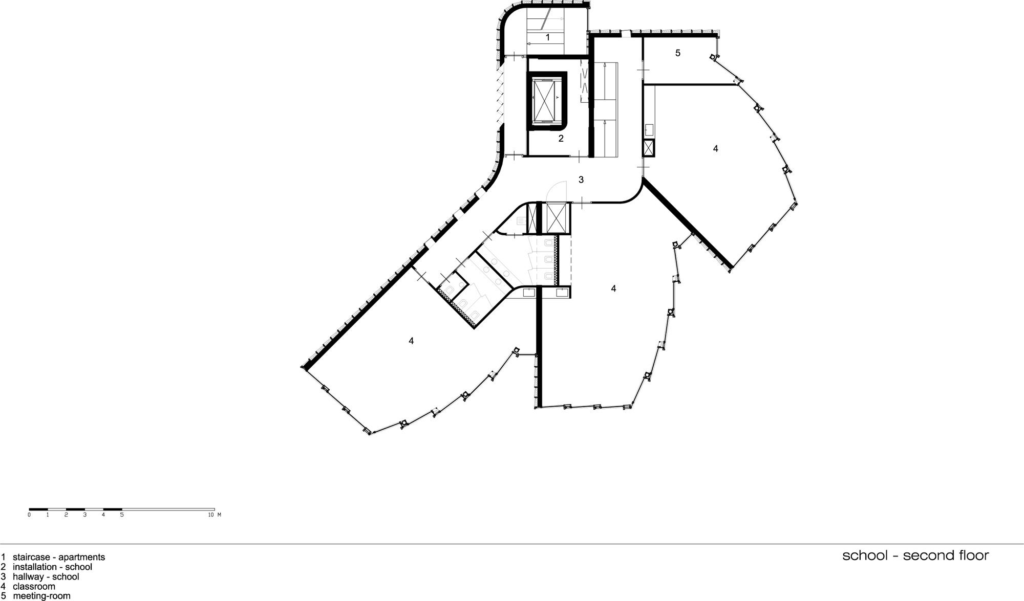 Spikvoorde II - Deventer - 03 - second floor - school second floor plan