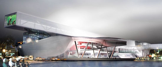 Taipei Performing Arts Center proposal by Morphosis