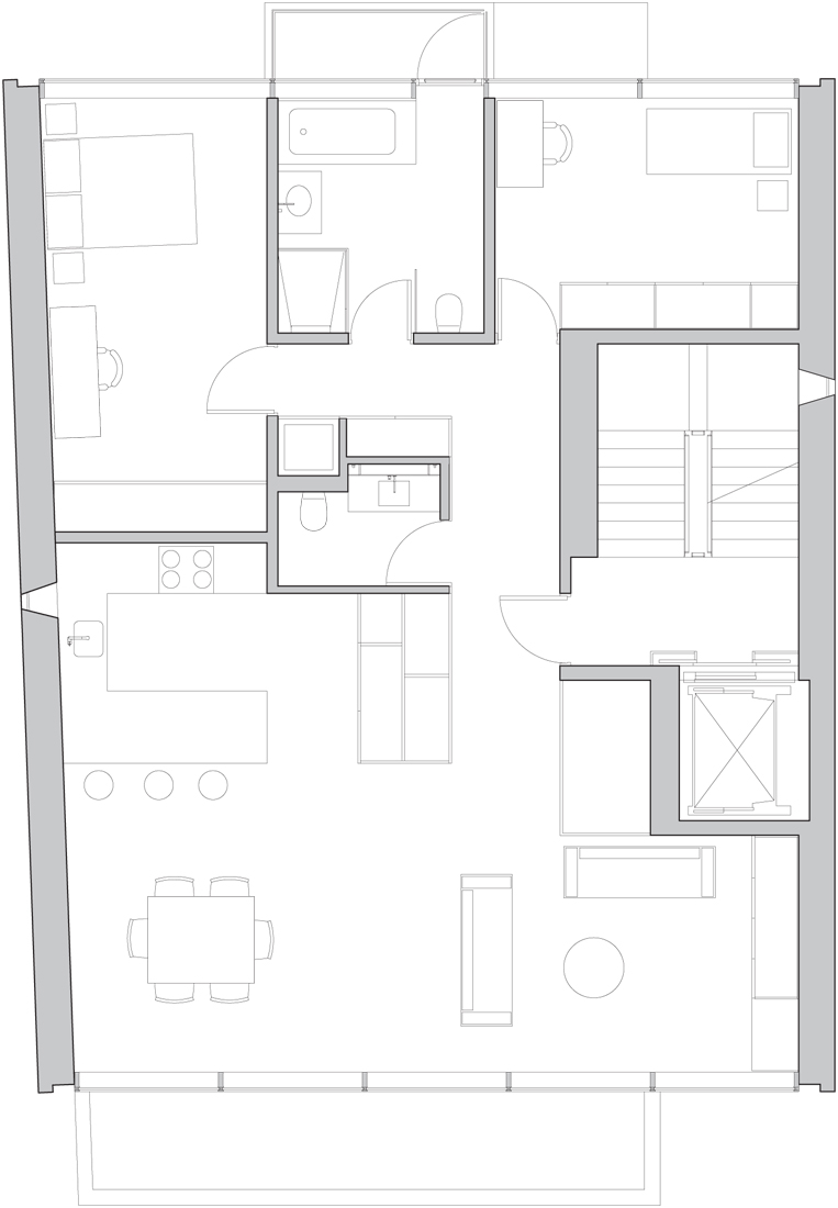 naha2and3 second & third floor plan