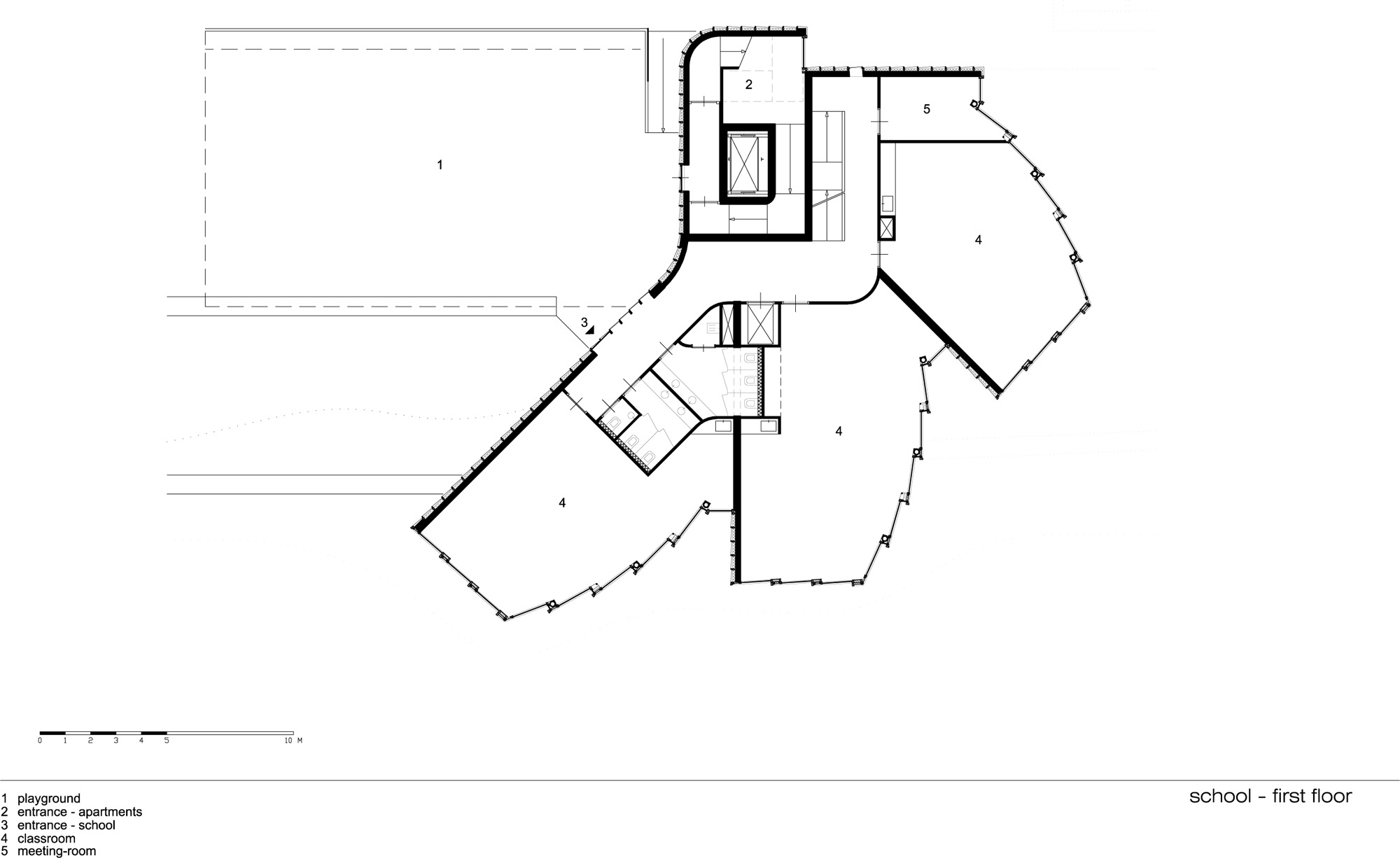 Spikvoorde II - Deventer - 02 - first floor - school first floor plan