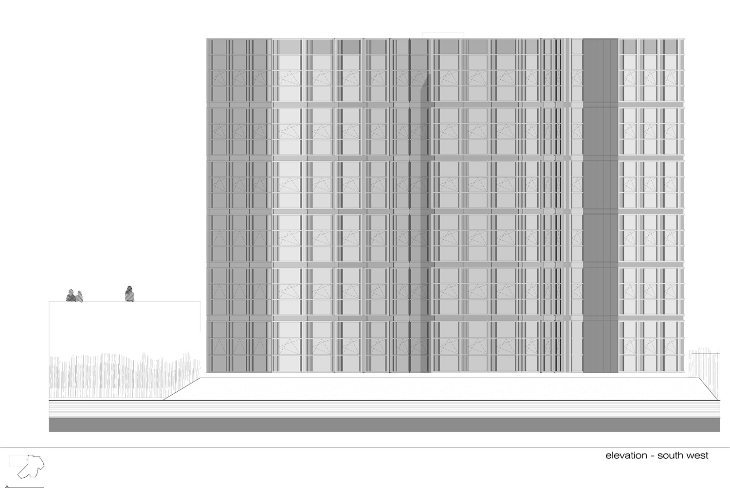 Spikvoorde II - Deventer - 06 - elevation - south west south west elevation