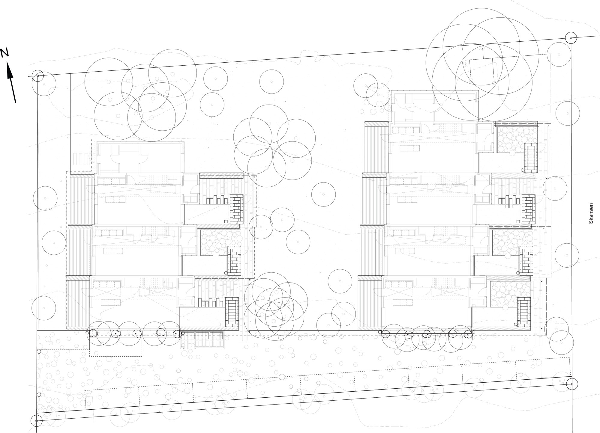 Z:�2 AFSLUTTEDE SAGER302 LIVING 2006+, RINGSTED KASERNE13  TE site plan