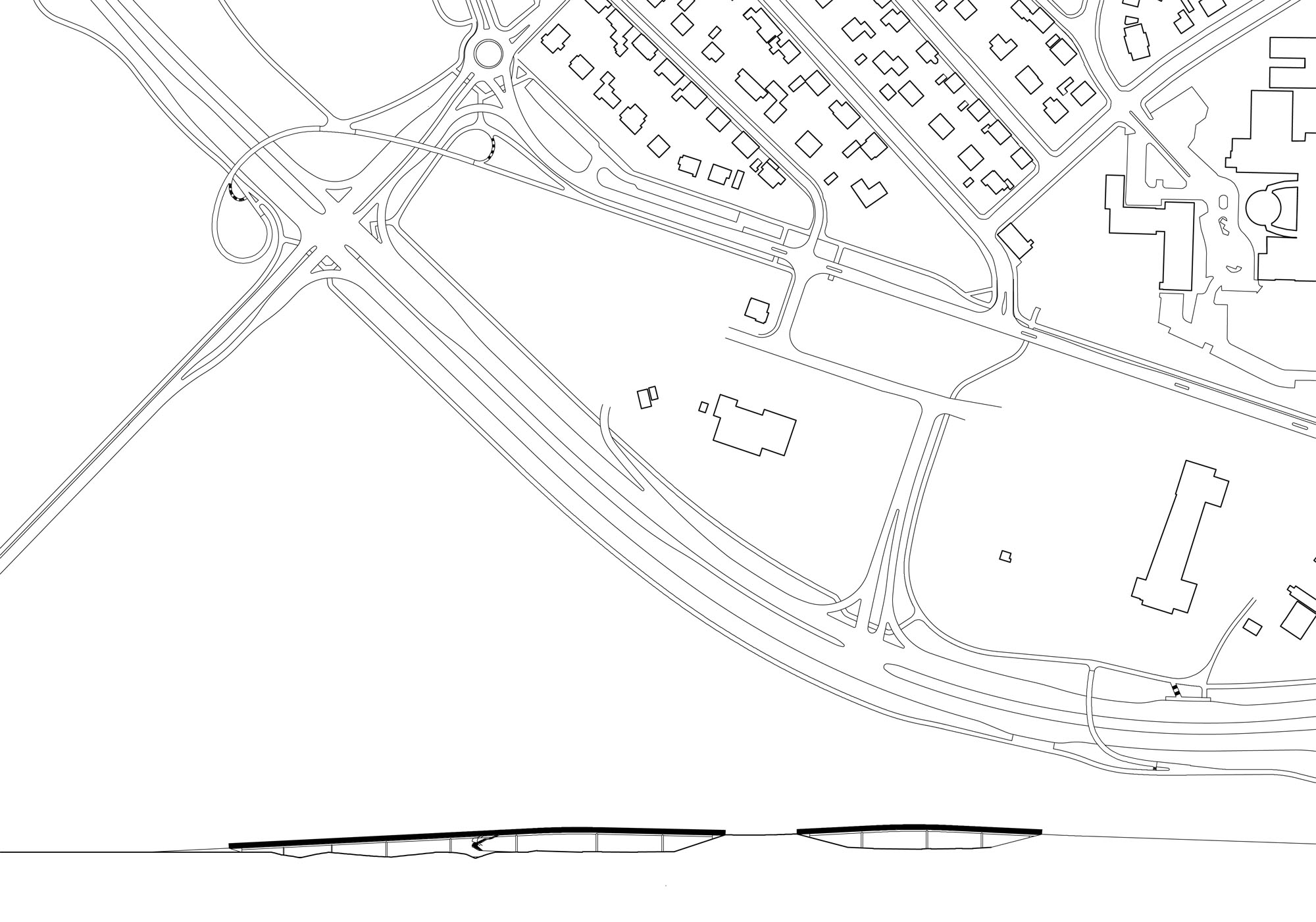 HringbrautLocation&Section location plan & section