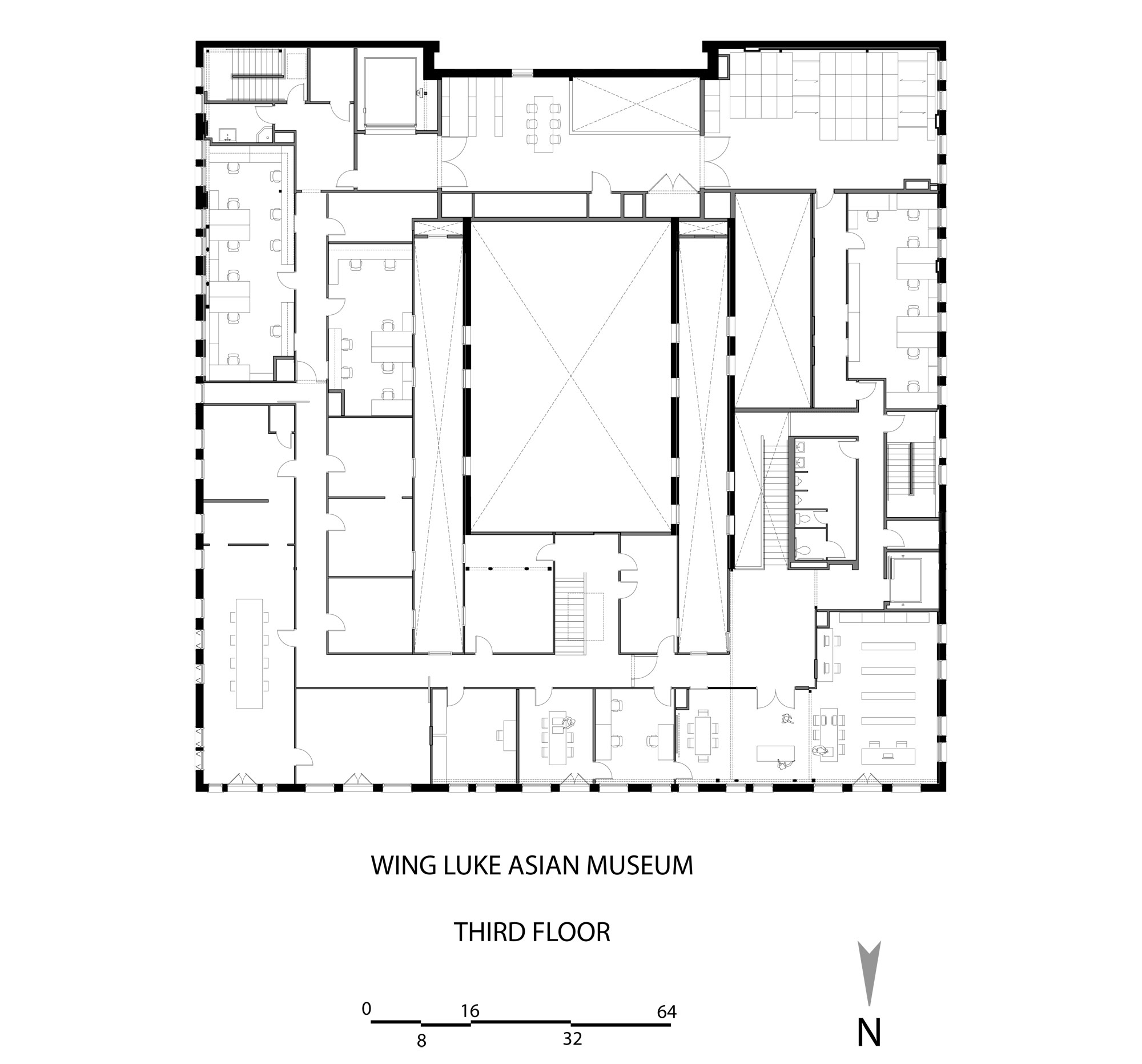 T:2004�4015 WingLukeAsianMuseumCAD_currentfp-3 Model (1) third floor plan
