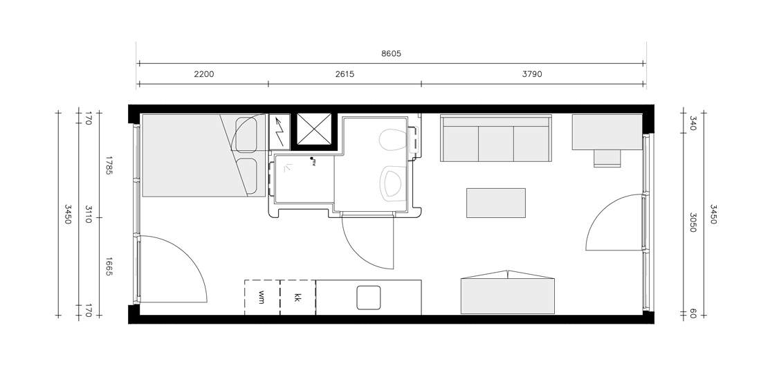 T:�65-CAMPUSUTWENTE�65-500�65CP-500�65CP-550 D (2) (1) Calslaan apartment plan