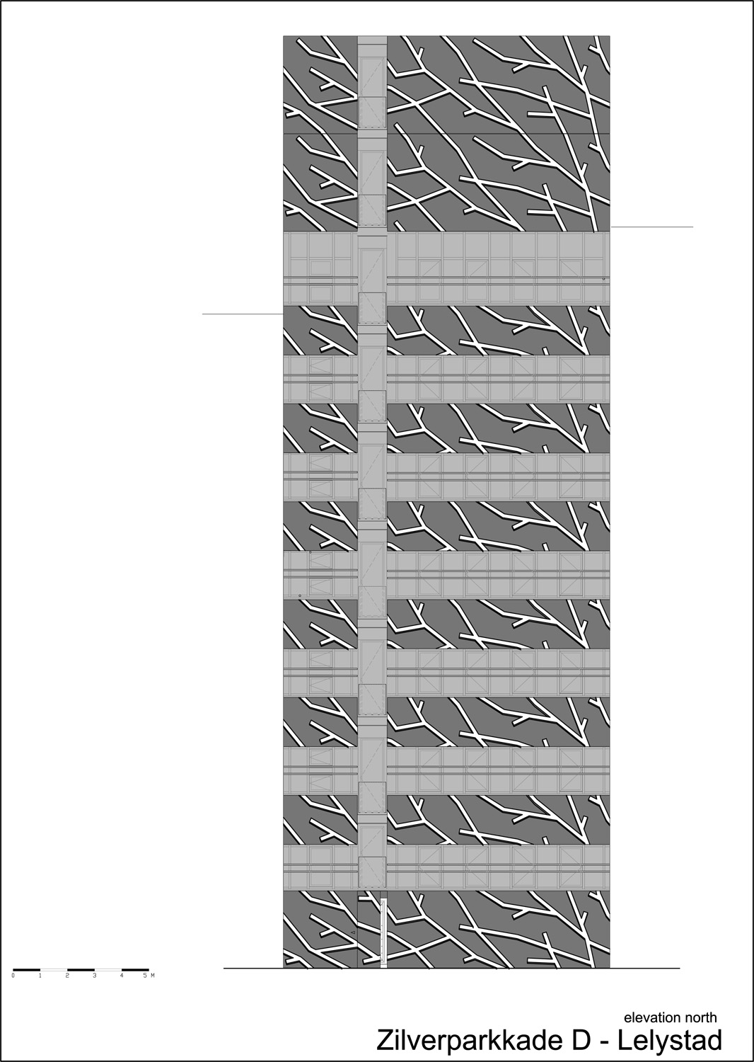 Zilverparkkade D - all in one s north elevation