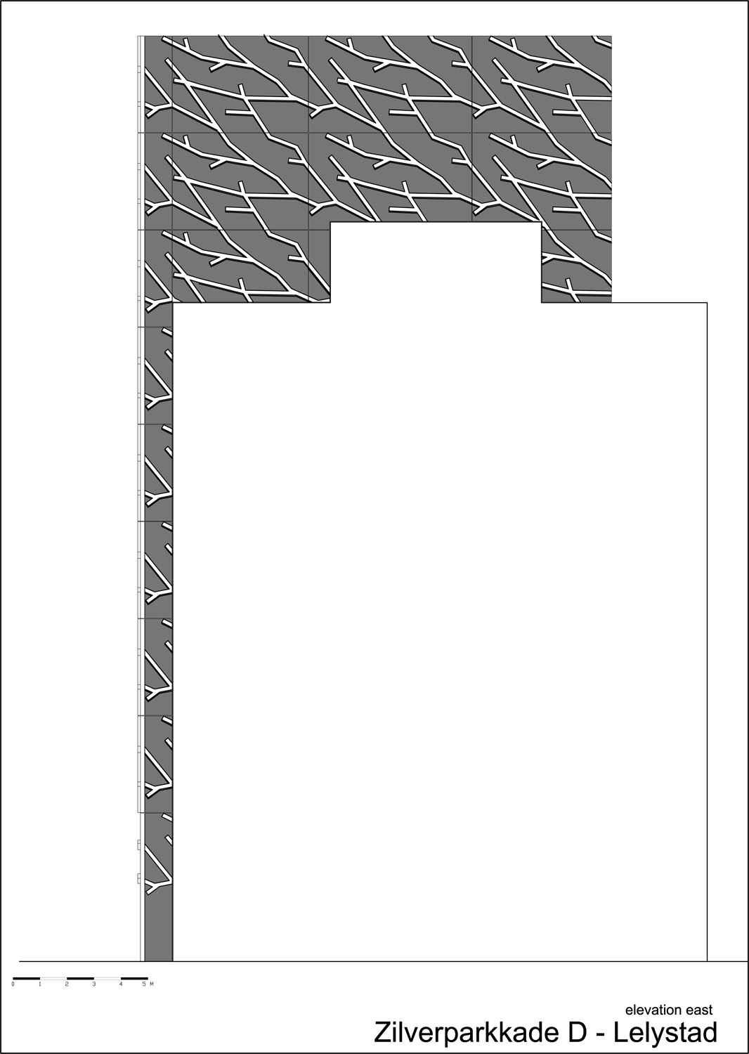 Zilverparkkade D - all in one s east elevation