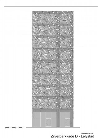 Zilverparkkade D - all in one s south elevation