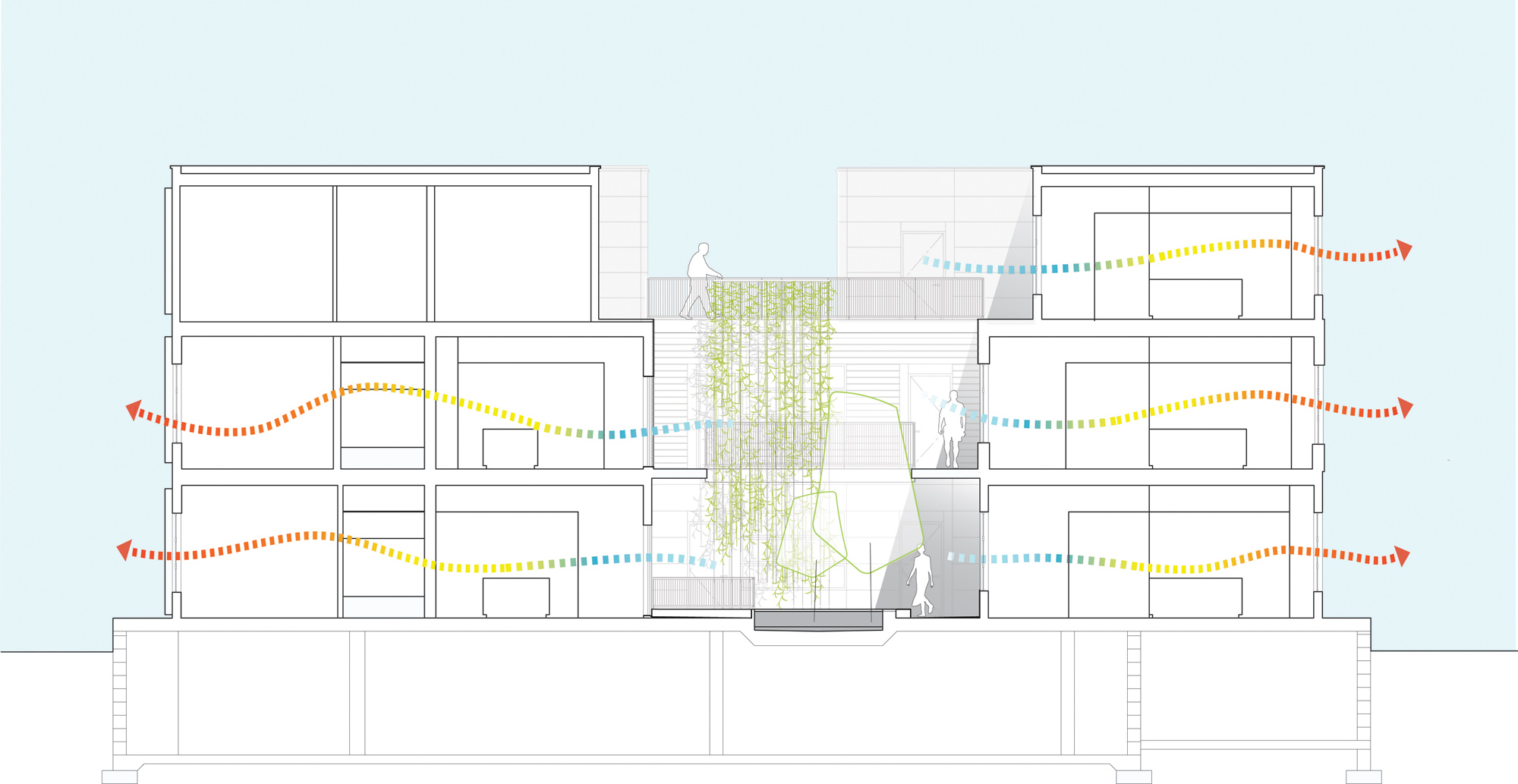 Print courtyard section