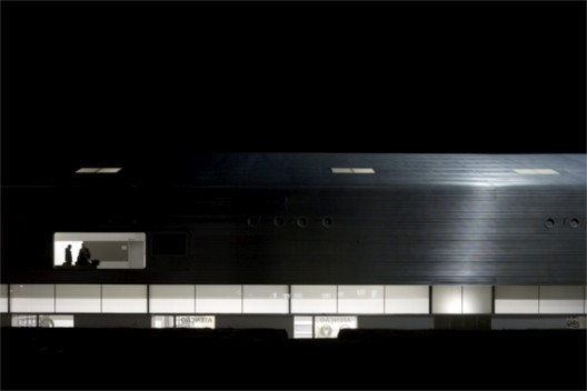Fine arts college night view from east Inês Lobo - Finearts and Architecture College of Évora Portugal