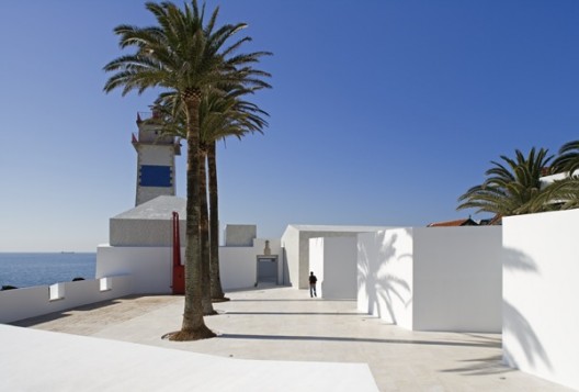 View from the access on north Aires Mateus_Santa Marta Lighthouse Museum, Cascais Portugal / Photo: ©Leonardo Finotti