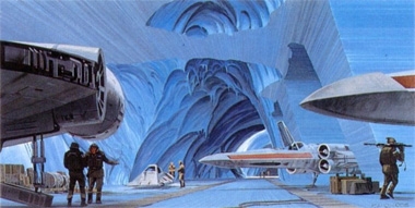 6 6 6. ECHO BASE, HOTH. It took the Alliance Corps of Engineers, under Major Kem Monnon, two years to fashion Echo Base from the natural ice caverns below the frozen surface of Hoth. The result is a impressive both technically and aesthetically - a vast igloo as if fashioned by Piranesi. Alongside medical facilities a command centre and a large hangar, this eerily peaceful base includes perimeter defense trenches and v-150 Planet Defender ion cannon.