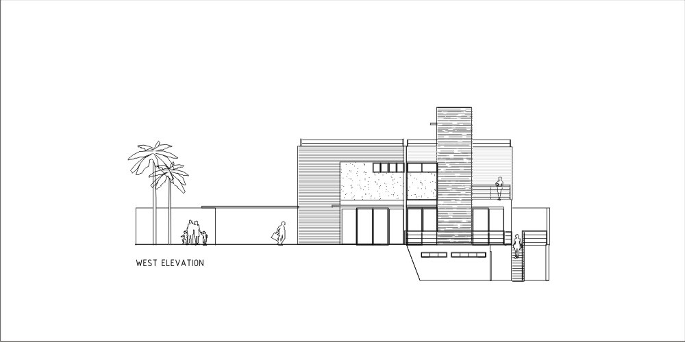 elevation-w west elevation
