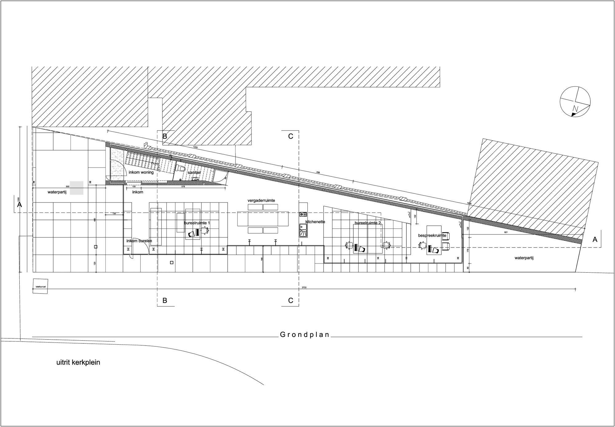 N:B2_PresentatieBeeldenbibliotheekBedrijven_Kantoren_RetailI ground floor plan