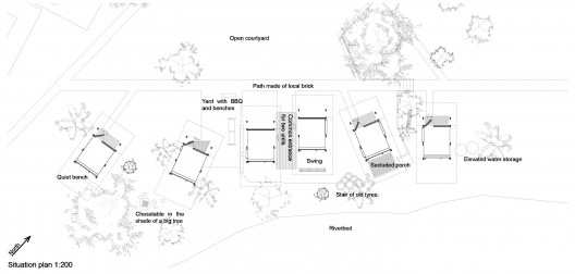 Soe Ker Tie House, Noh Bo, Tak, Thailand By TYIN Tegnestue situation plan