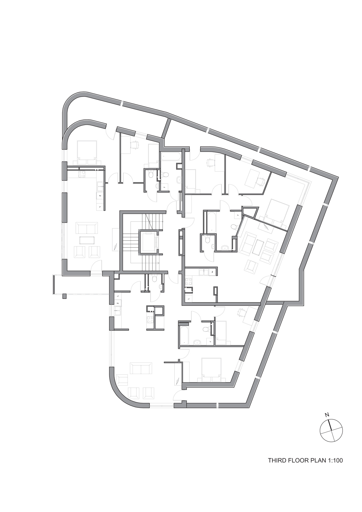Krasickiego pion.cdr third floor plan