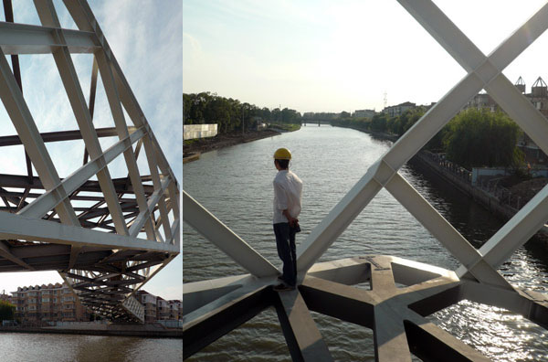 Quingpu Pedestrian Bridge / CA-DESIGN