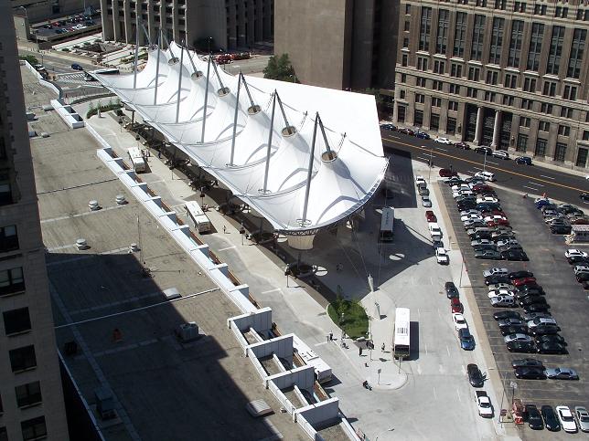 Rosa Parks Transit Center / FTL Design Engineering Studio