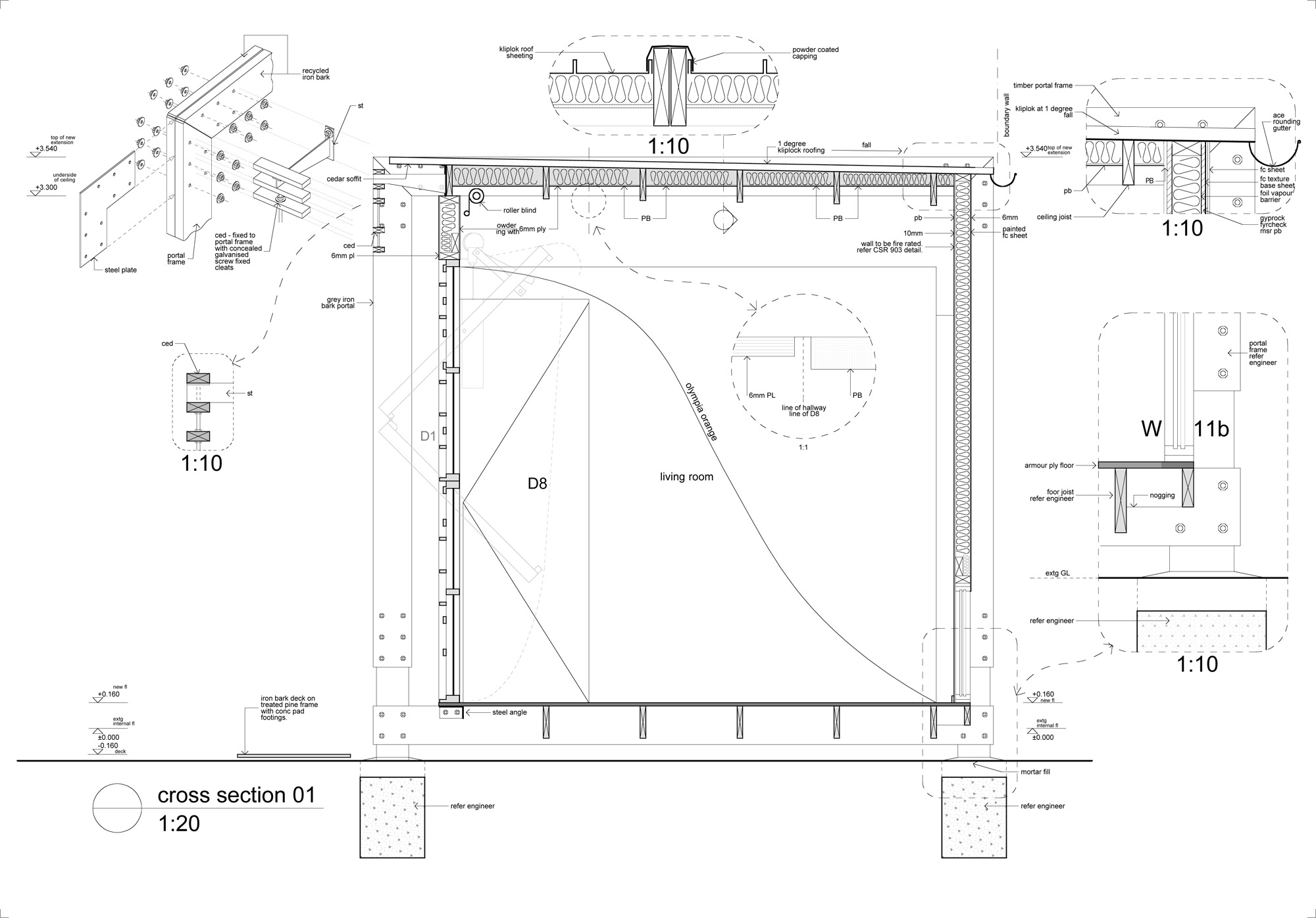 layout detailed section