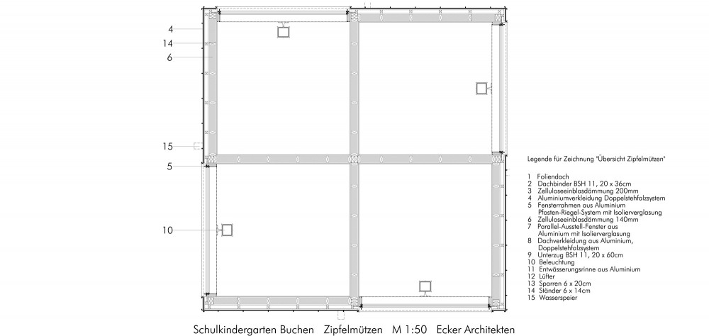Kindergarten Dandelion Clock / Ecker Architekten