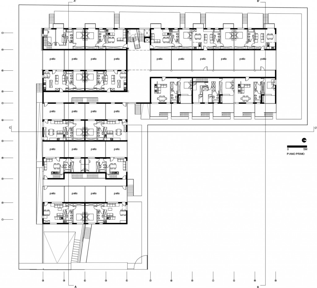 From AutoCAD LT Drawing "\Boeri_studioPROGETTIARCHITETTURASE first floor plan