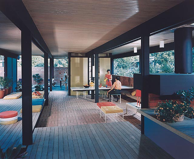 js02 Recreation Pavilion, Mirman Residence, 1959 Arcadia, CA / Buff, Straub and Hensman, architects   © Julius Schulman