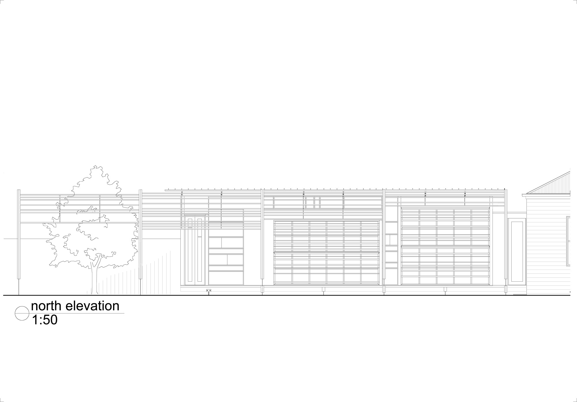 layout north elevation