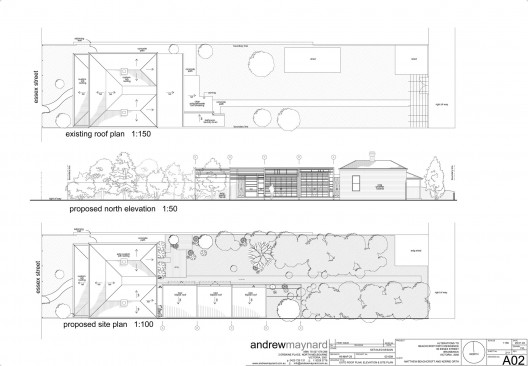 layout original & proposed site plan