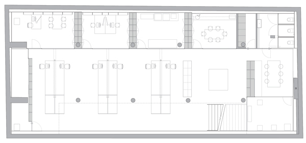 Workspace in a former coal bunker / BAAS