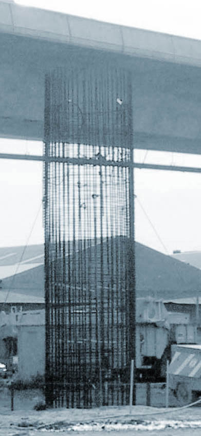 rebartower reutilized materials