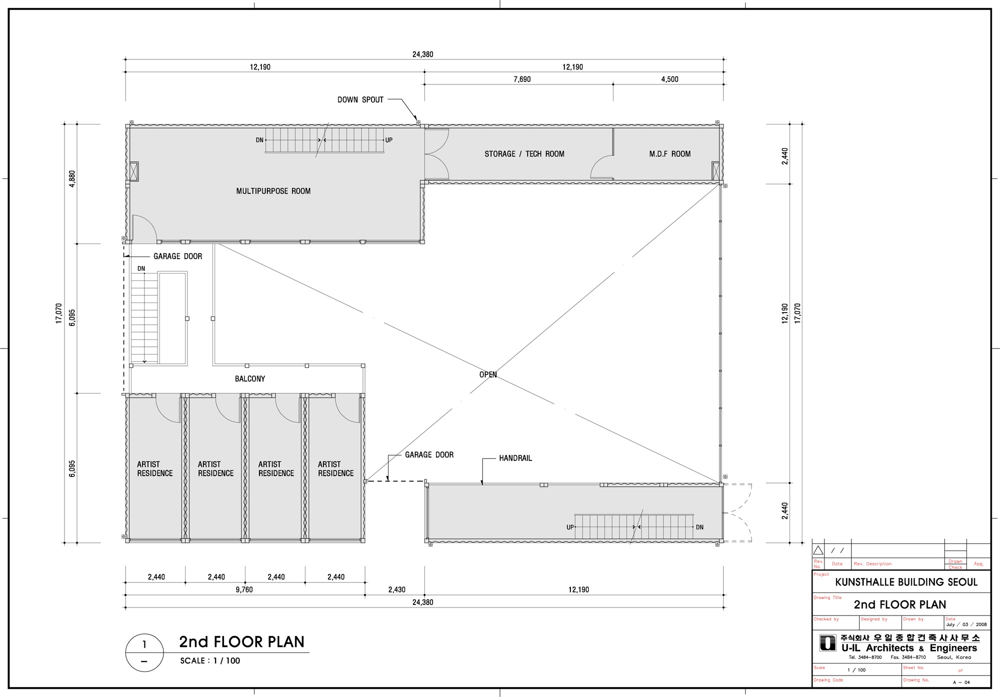  second floor plan