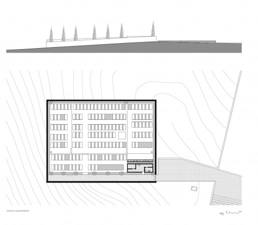 cemiterio floor plan & elevation