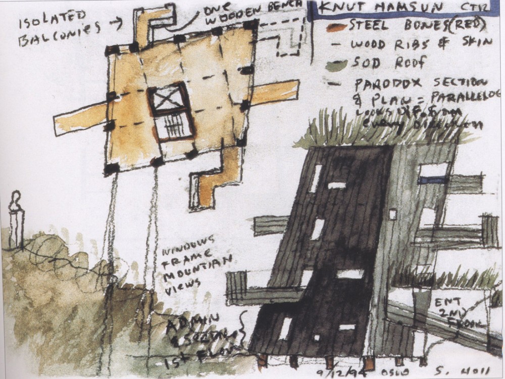 Knut Hamsun Center / Steven Holl Architects