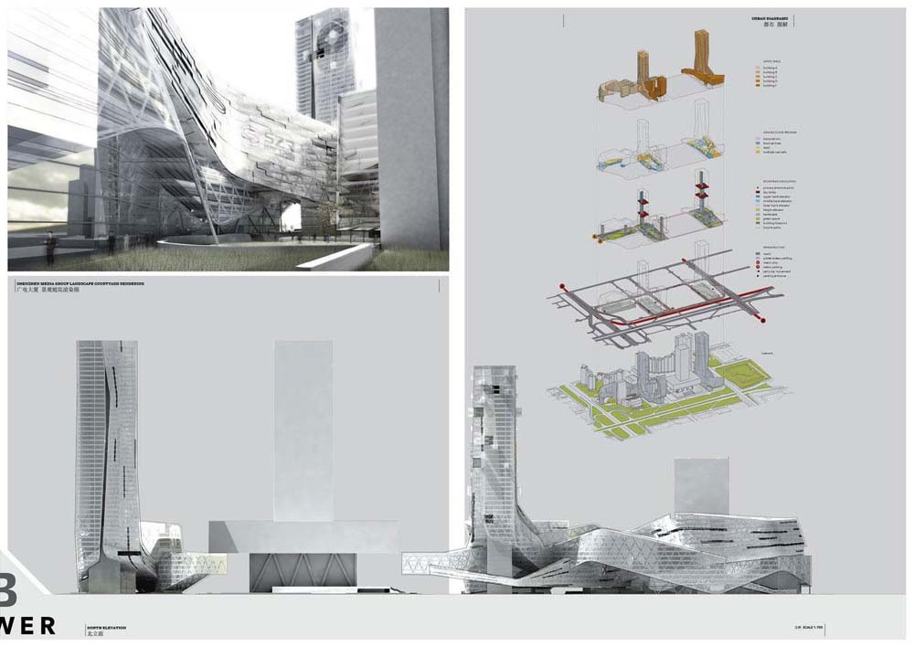 Four Towers in One Competition / Morphosis