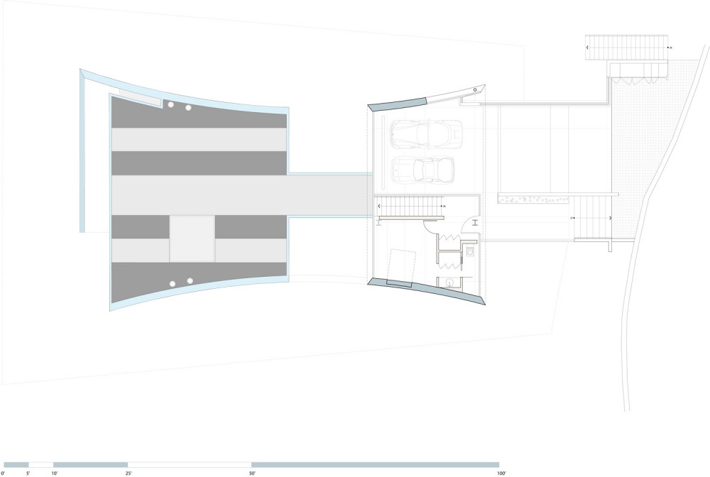 I:oakland house (K0233)ACADX-ENTR Model (1) garage level plan