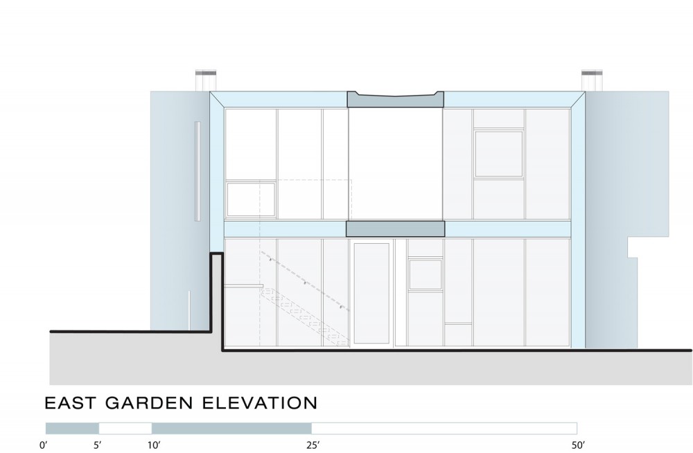 Elevation-EastGarden east garden elevation