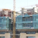 South view of the construction progress on South Research Lab 1 & @, Thuwal, Saudi Arabia, March 2009. KAUST Construction, south view research lab